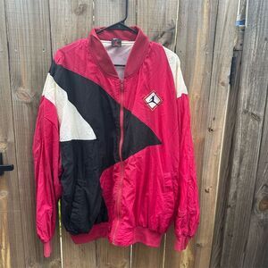Nike Air Jordan Vintage Windbreaker Jacket Men's Multicolor Geometric Size 2X